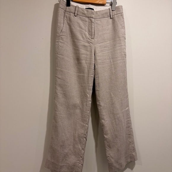 Jcrew Linen Blend Pants EUC size 0 - Picture 2 of 4